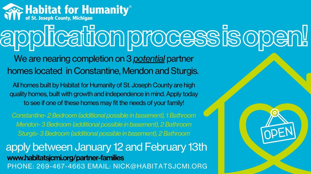 Habitat For Humanity Homeowner Applications Available